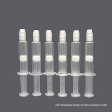 1ml 2ml 3ml 5ml 10ml 20ml Cosmetic Airless Injection Bottle Plastic Safety Syringe Hyaluronic Serum Packaging for Skincare